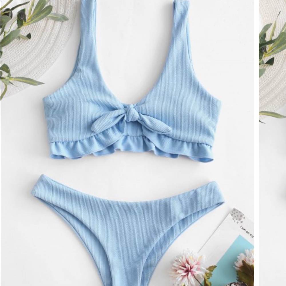 Zaful blue bathing suit